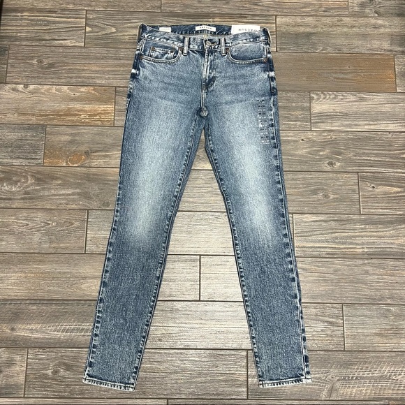 NWT PacSun Men’s Jeans 28X30 29X32 Medium Indigo Stacked Skinny Comfort Stretch - Picture 5 of 13